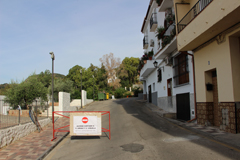 Cortada al trfico Calle Uriqu, Santa Argentea y La Viuela